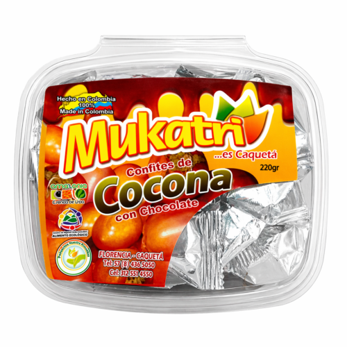 Confites de cocona con chocolate Mukatri 220 gr