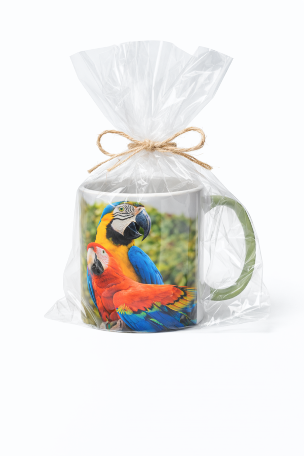 Taza regalo Mukatri guacamayas