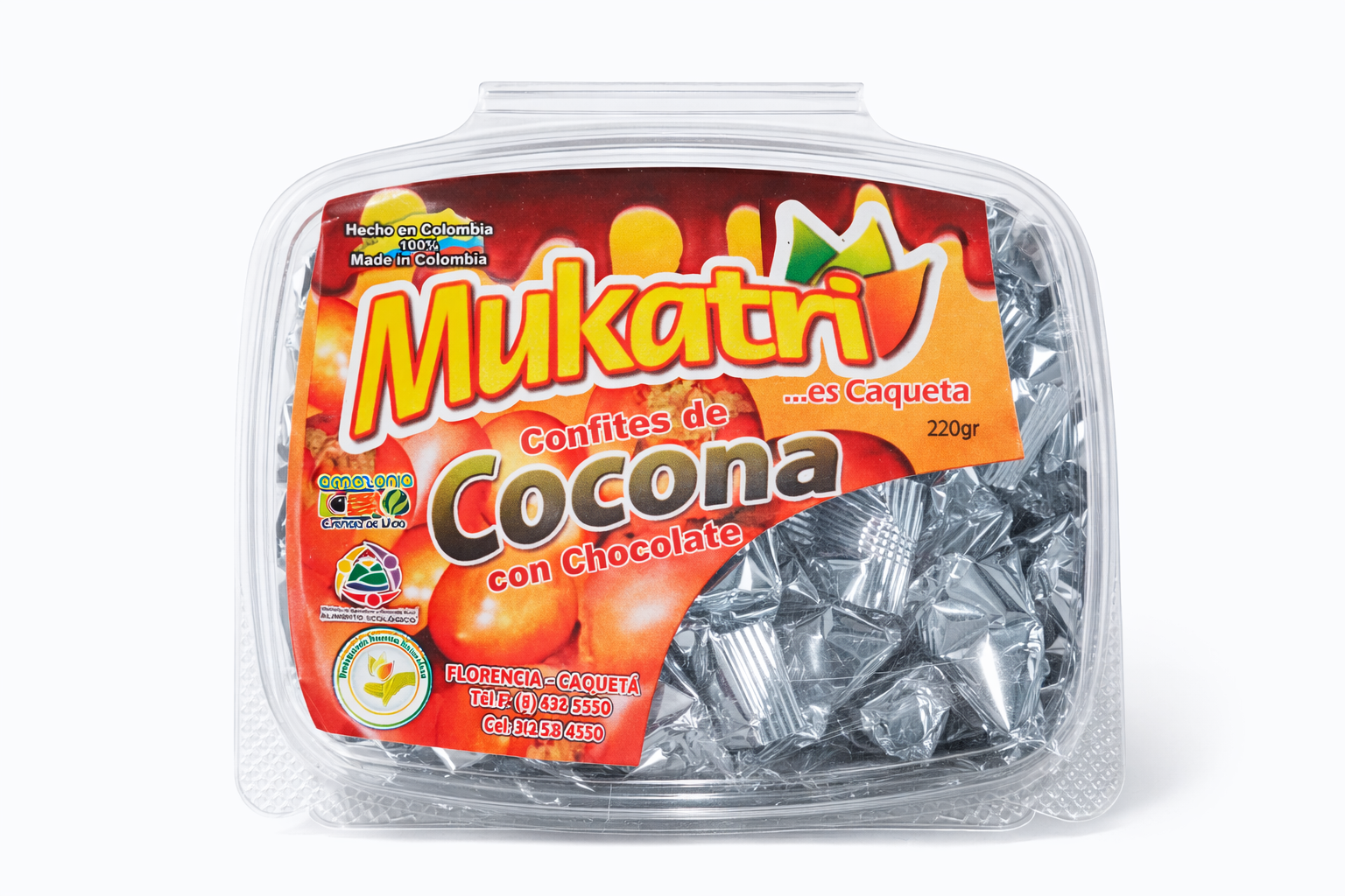 Dulces amazónicos de cocona con chocolate elaborados por Mukatri